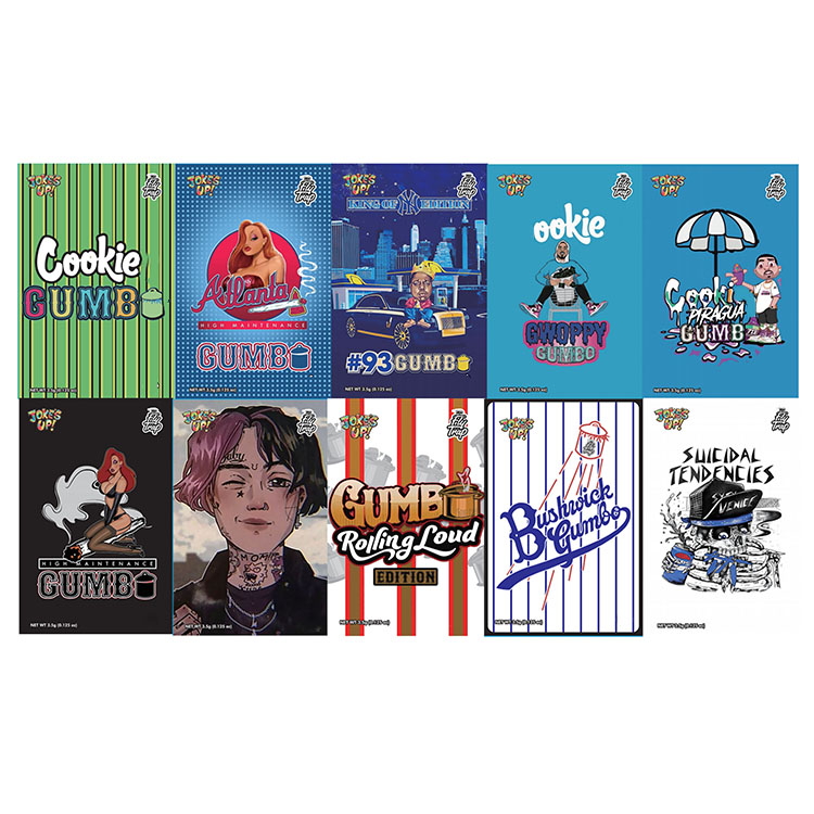 Moq 500pcs Gumbo mylar bags jokes up fly trap stand up pouch glossy smell proof zip lock aluminum foil plastic bag
Moq 500pcs Gumbo mylar bags jokes up fly trap stand up pouch glossy smell proof zip lock aluminum foil plastic bag