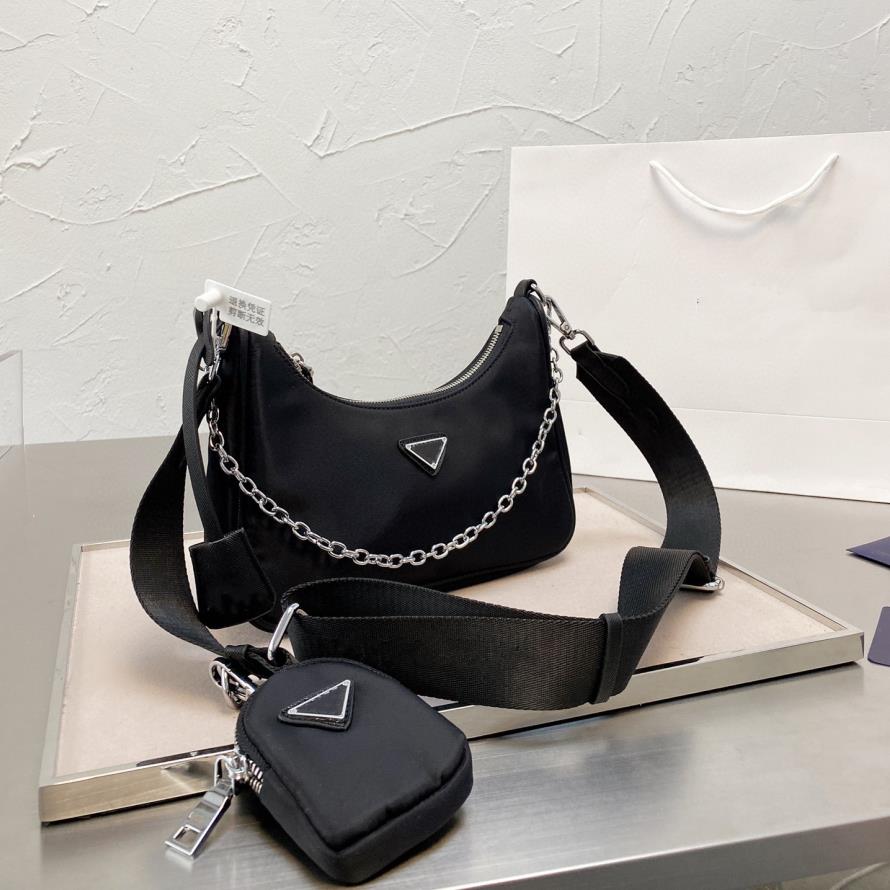 Women Re-Nylon Mini Hobo Bags Removable Chain Handle Logo-print Woven Nylon Strap Designer Lady Metal Hardware Zip Shoulder Bag, Dustbag
Women Re-Nylon Mini Hobo Bags Removable Chain Handle Logo-print Woven Nylon Strap Designer Lady Metal Hardware Zip Shoulder Bag, Dustbag
