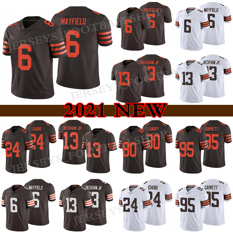 6 Baker Mayfield 13 Odell Beckham Jr. Football Jersey Myles Garrett ClevelandBrownsJarvis Landry 24 Nick Chubb Men's Stitched, White
6 Baker Mayfield 13 Odell Beckham Jr. Football Jersey Myles Garrett ClevelandBrownsJarvis Landry 24 Nick Chubb Men's Stitched, White