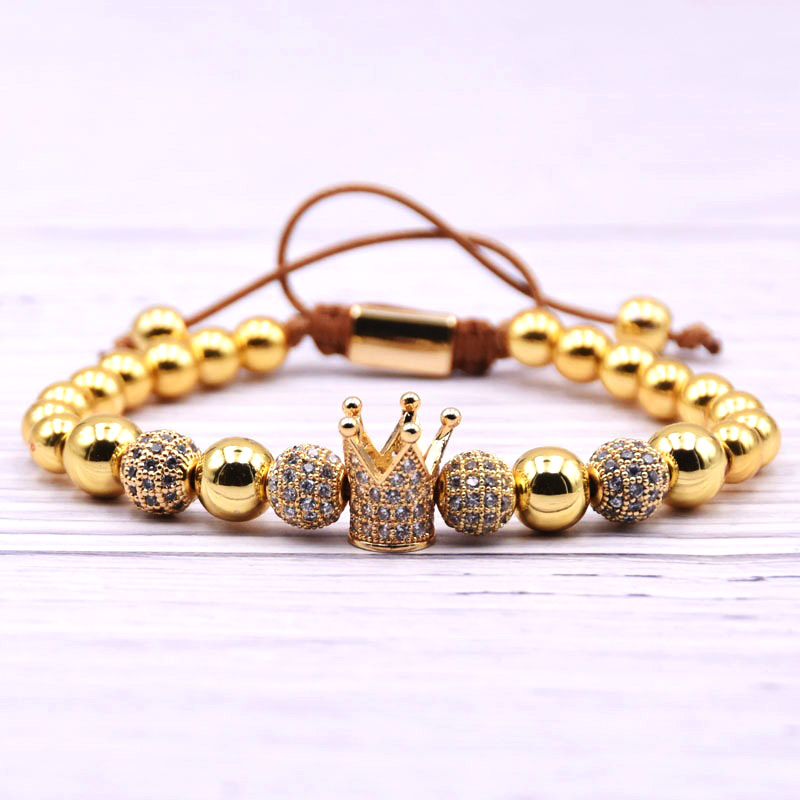 gold color Stone beads Men Crown bracelet handmade mens jewelry lion pulseras bracelets homme bijoux hippie armband bileklik, Black
gold color Stone beads Men Crown bracelet handmade mens jewelry lion pulseras bracelets homme bijoux hippie armband bileklik, Black