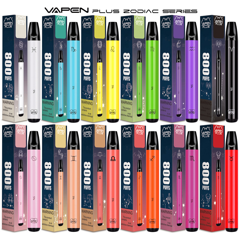 Authentic VAPEN PLUS 800 Puffs Disposable Vape Pen E-Cigarettes Kits 550mAh Battery 3.5ml Capacity Zodiac Limited Edition Portable Vaporizers Pre-Filled Bar Vapor
Authentic VAPEN PLUS 800 Puffs Disposable Vape Pen E-Cigarettes Kits 550mAh Battery 3.5ml Capacity Zodiac Limited Edition Portable Vaporizers Pre-Filled Bar Vapor