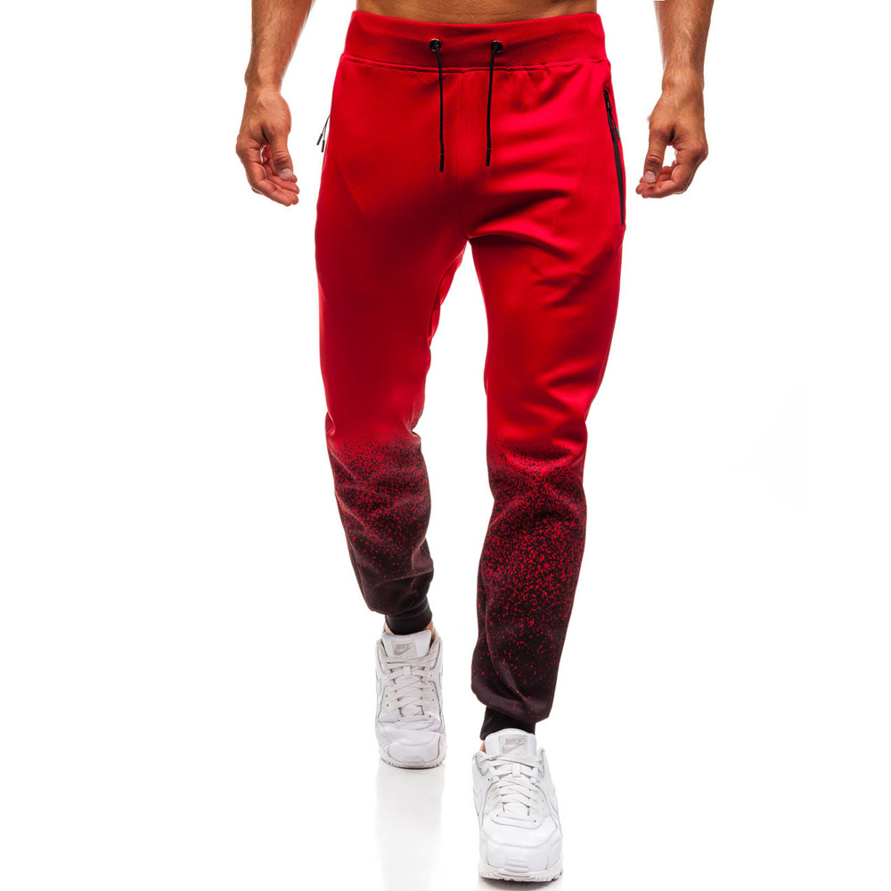 Pants 3D gradient men's casual sports men