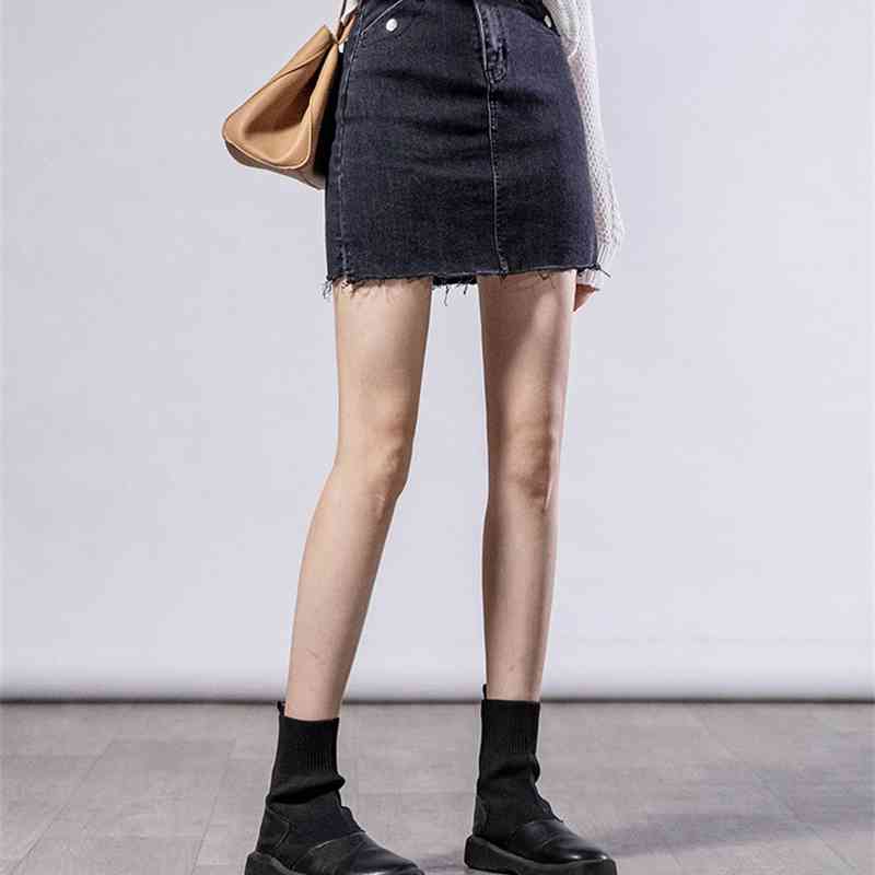 Women Summer Black Blue Solid Casual High Waist Pencil Denim Skirts High Street Pockets Button All-matched Jeans Skirt 210608, Photo color
Women Summer Black Blue Solid Casual High Waist Pencil Denim Skirts High Street Pockets Button All-matched Jeans Skirt 210608, Photo color