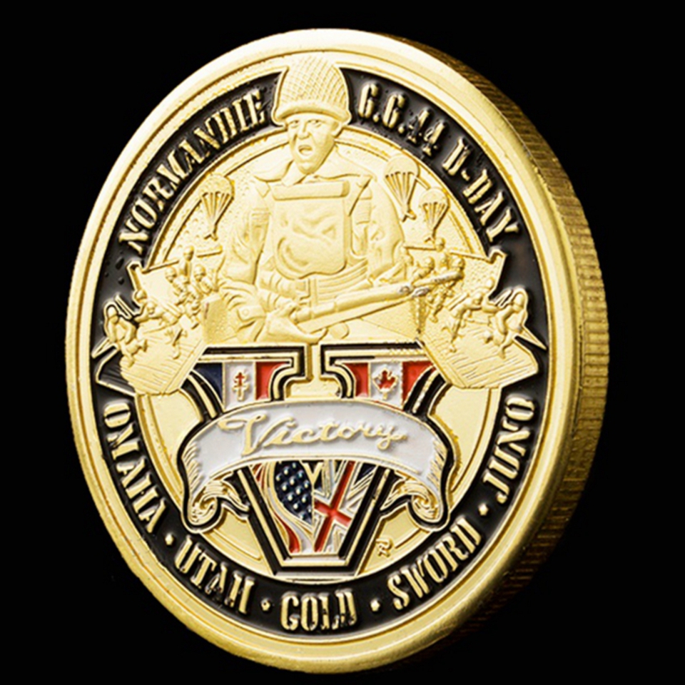 2pcs Non Magnetic 70th Anniversary Battle Normandy Medal Of Gilded Military Craft Challenge US Coins For Collection With Hard Capsule
2pcs Non Magnetic 70th Anniversary Battle Normandy Medal Of Gilded Military Craft Challenge US Coins For Collection With Hard Capsule