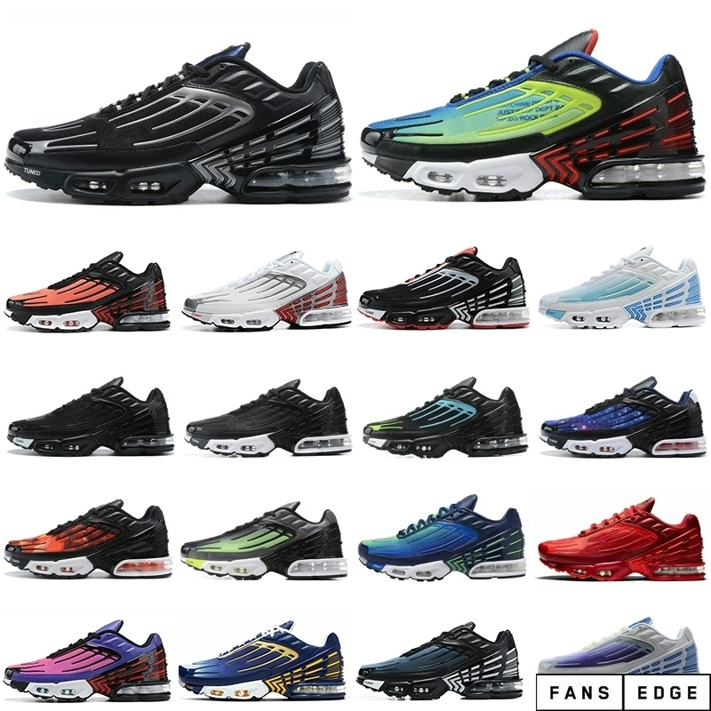 Fashion Mens Tn 3 Turned Running Shoes Hyper Violet TN Plus 3 III Triple Black Silver Tiger Womens Trainers Sneakers chaussures 36-45
Fashion Mens Tn 3 Turned Running Shoes Hyper Violet TN Plus 3 III Triple Black Silver Tiger Womens Trainers Sneakers chaussures 36-45