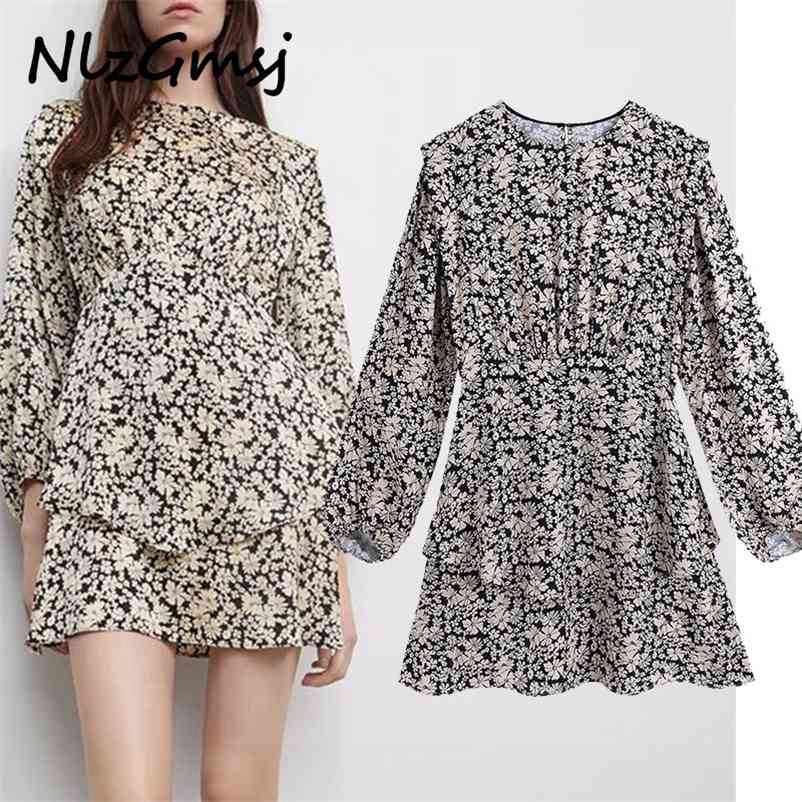 Dres Vintage Floral Print O Neck Mini Spring Ladies Temperament Short Vestidos 210628, As picture
Dres Vintage Floral Print O Neck Mini Spring Ladies Temperament Short Vestidos 210628, As picture