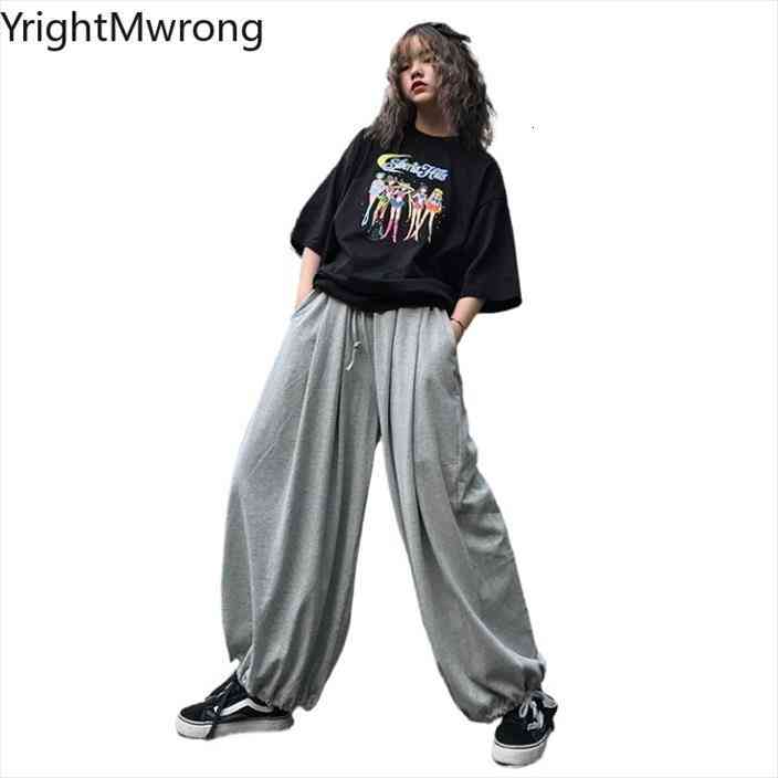 Drawstring Waist Wide Leg Loose Baggy Harem Solid Black Gray Summer Japanese Man Jogger Pant Korean Streetwear Women Harajuku, Black;white
Drawstring Waist Wide Leg Loose Baggy Harem Solid Black Gray Summer Japanese Man Jogger Pant Korean Streetwear Women Harajuku, Black;white