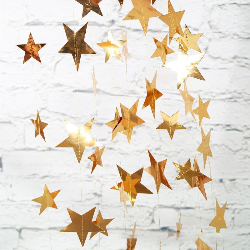 Party Decoration 4M Gold Star Shape Pennants Paper Garland Banner Bunting Birthday Baby Shower Wedding Home Decorations
Party Decoration 4M Gold Star Shape Pennants Paper Garland Banner Bunting Birthday Baby Shower Wedding Home Decorations