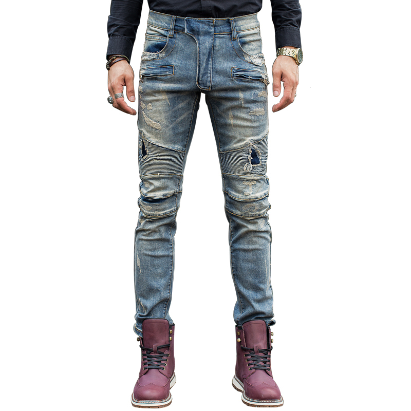 2021 New Men's Male Trousers European and American Street Trendy Irregular Jeans Raw Ee Holes Slim Slimming Motorcycle Denim Pantsp Fzc4, Blue
2021 New Men's Male Trousers European and American Street Trendy Irregular Jeans Raw Ee Holes Slim Slimming Motorcycle Denim Pantsp Fzc4, Blue
