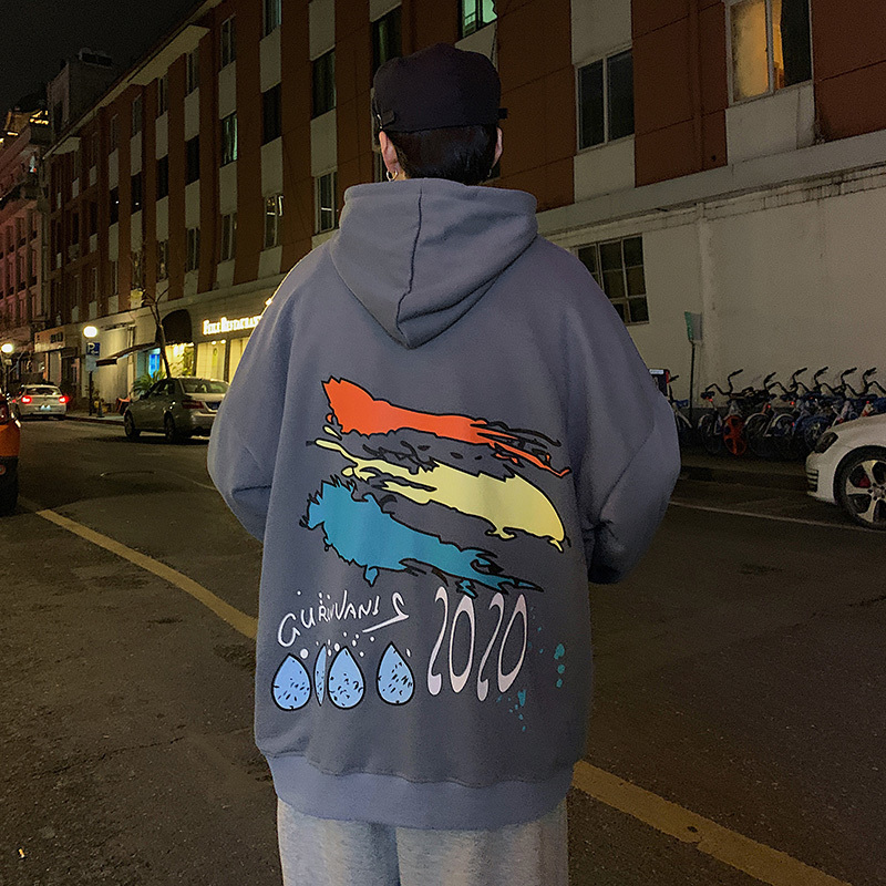 SingleRoad Mens Hoodies Men Autumn Graffiti Oversized Harajuku Japanese Streetwear Sweatshirts Sweatshirt Black Hoodie Men 201020
