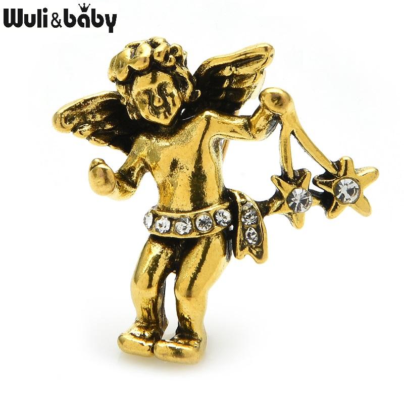 Pins, Brooches Wuli&baby Vintage Angel Women Rhinestone Taking Stars Year Brooch Pins Jewelry Gifts
Pins, Brooches Wuli&baby Vintage Angel Women Rhinestone Taking Stars Year Brooch Pins Jewelry Gifts