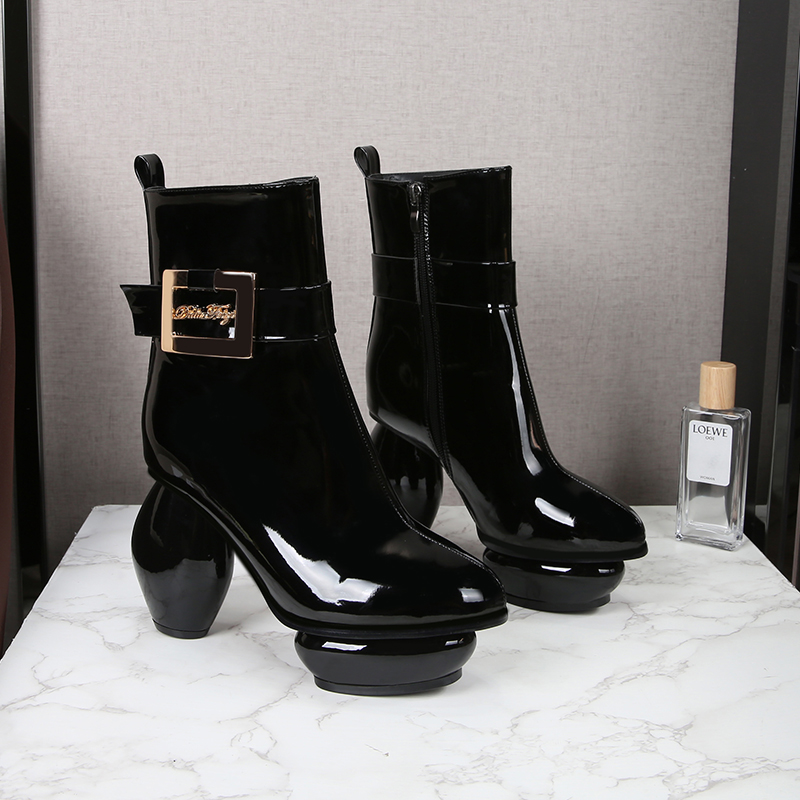 2021 style patent sheepskin leather round toe Ankle Boots booties Casual party Dress shoes 10CM cone high heels zipper zip buckle siz 34-42 Fashion Martin Short plush, Black
2021 style patent sheepskin leather round toe Ankle Boots booties Casual party Dress shoes 10CM cone high heels zipper zip buckle siz 34-42 Fashion Martin Short plush, Black