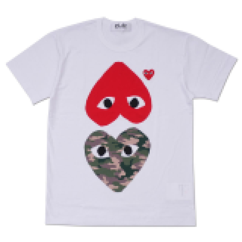 New Unisex CDG PLAY Camo Heart A Bathing A Ape Sports Cotton Crew Neck T-shirt S-XL, White
New Unisex CDG PLAY Camo Heart A Bathing A Ape Sports Cotton Crew Neck T-shirt S-XL, White