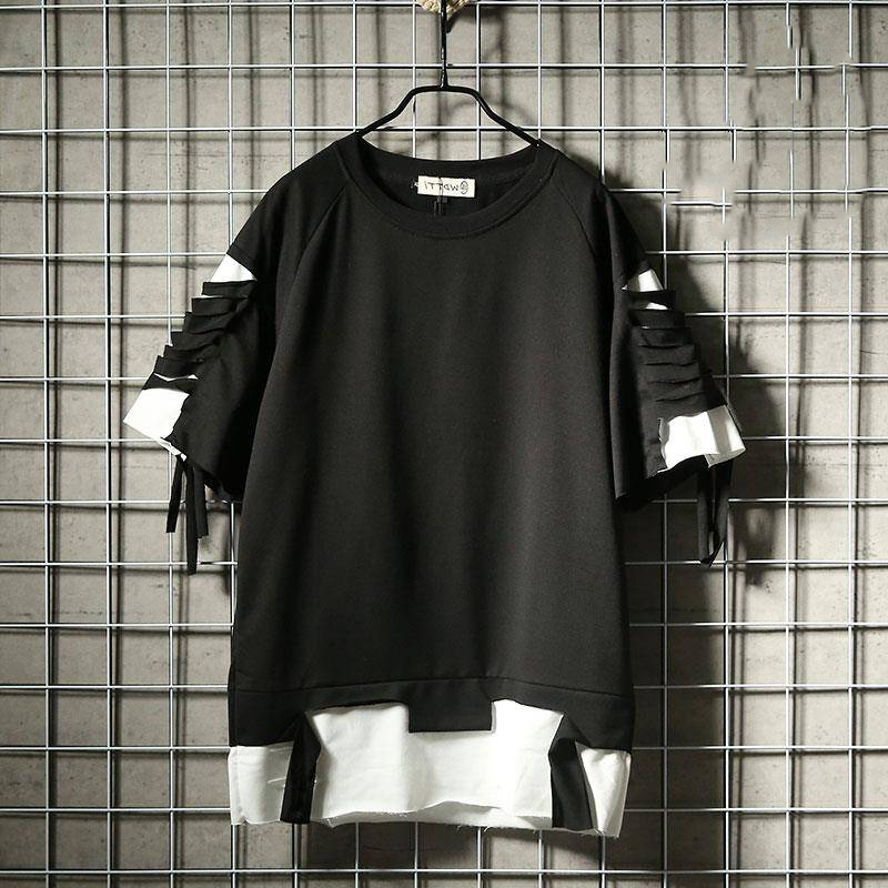 2021 New Summer Mens Short Sleeves Hip Hop t Shirt Man Fashion Cotton Harajuku Brand Male Hole T-shirt Casual Tshirt Streetwear, Black
2021 New Summer Mens Short Sleeves Hip Hop t Shirt Man Fashion Cotton Harajuku Brand Male Hole T-shirt Casual Tshirt Streetwear, Black