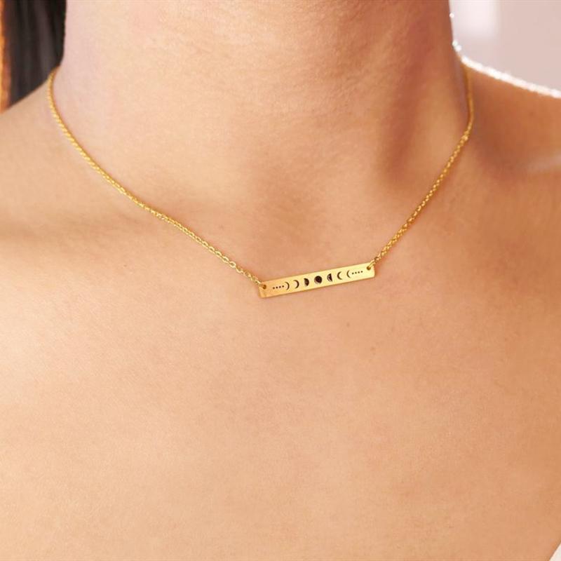 Pendant Necklaces Moon Phase Statement Pendants Women Gold Color Long Bar R Talisman Gifts Stainless Steel Wiccan Jewelry
Pendant Necklaces Moon Phase Statement Pendants Women Gold Color Long Bar R Talisman Gifts Stainless Steel Wiccan Jewelry
