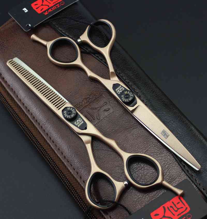 new arrival professional barber hair cutting scissors 5.5 inch/6.0 inch 6CR sier/black/rose golden free shipping