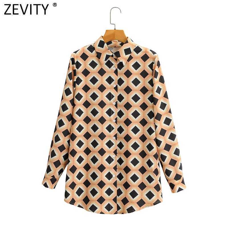 Zevity Women Vintage Geometric Print Casual Shirts Office Ladies Long Sleeve Business Blouse Chic Female Blusas Tops LS9169 210603, As pic ls9169ff
Zevity Women Vintage Geometric Print Casual Shirts Office Ladies Long Sleeve Business Blouse Chic Female Blusas Tops LS9169 210603, As pic ls9169ff