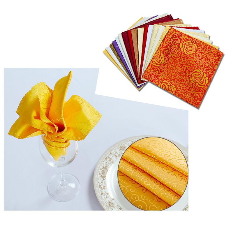 Table Napkin 25pcs/lot 48cm Square Fabric Pocket Handkerchief Cloth For Wedding Decoration Event Party El Home Supplies
