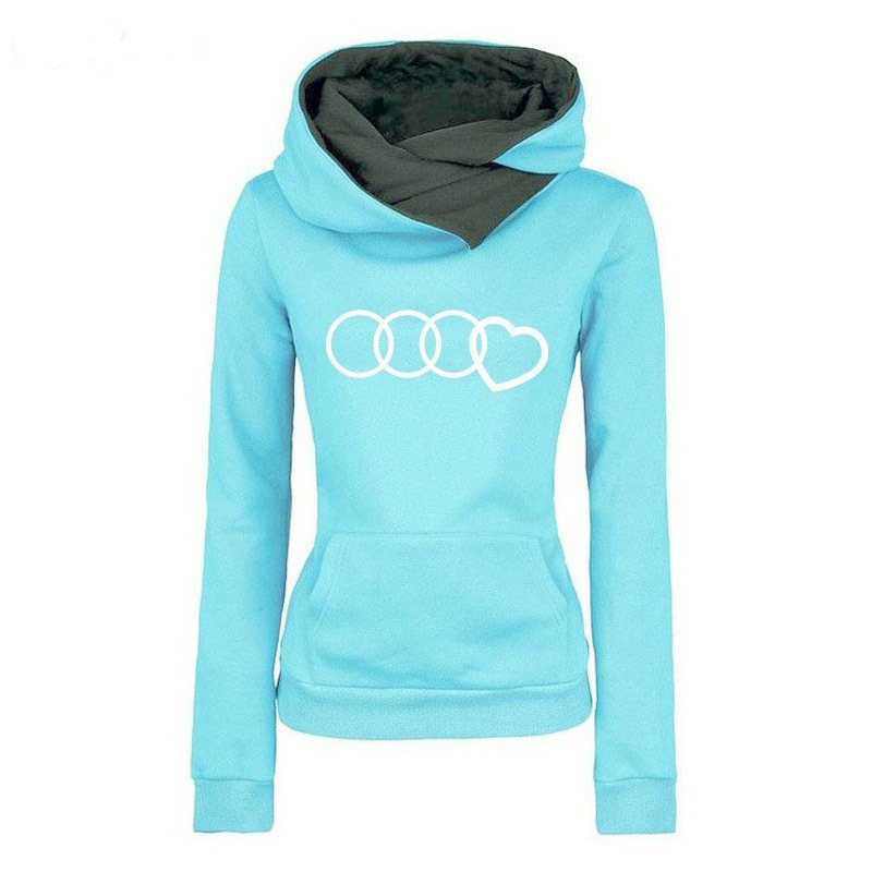 Women Heart Printed Hoodie Sweatshirt New Autumn Winter Streetwear Hip Hop Womens Hoodies Black Gray Green Light Blue 201112