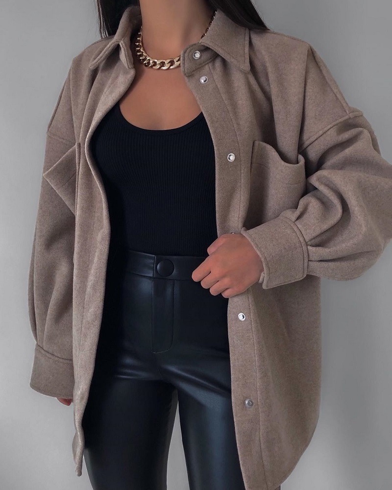 women's jackets vintage women's wool coat, fashionable autumn elegant, long shirt, street jacket, chic outdoor for girls u1fc, Black;brown
women's jackets vintage women's wool coat, fashionable autumn elegant, long shirt, street jacket, chic outdoor for girls u1fc, Black;brown