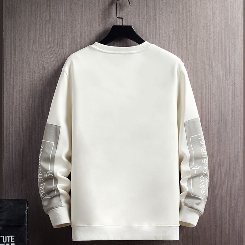 Autumn Men Casual Sweatshirts Harajuku Printed Men Long Sleeve Hoodies Korean Man Loose Pullovers Homme Spring Wearing 201113