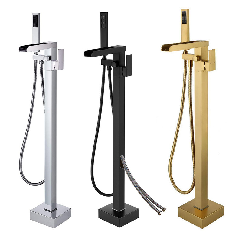 2021 New Bathroom Faucet + Handheld Shower Free Standing Brushed Gold Luxury Black Bathtub Mixer Taps Floor Mounted 4fh5
2021 New Bathroom Faucet + Handheld Shower Free Standing Brushed Gold Luxury Black Bathtub Mixer Taps Floor Mounted 4fh5