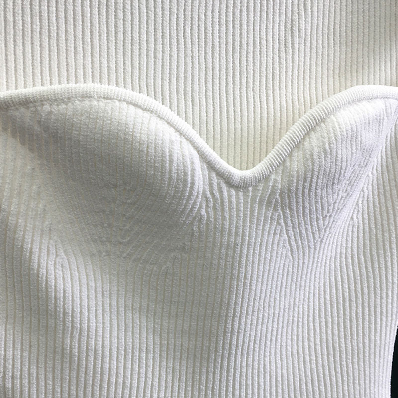 TWOTWINSTYLE Casual Knitting Shirt Women Square Collar Short Sleeve Slim Tunic Blouse Female Fashion Clothing Spring 210308