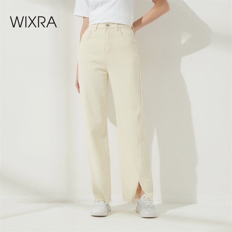 Wixra Women Streetwear Button Zipper Full Length Pant Ladies Loose Straight Pockets Split Casual Wide Leg Jeans 210708, Light blue
Wixra Women Streetwear Button Zipper Full Length Pant Ladies Loose Straight Pockets Split Casual Wide Leg Jeans 210708, Light blue