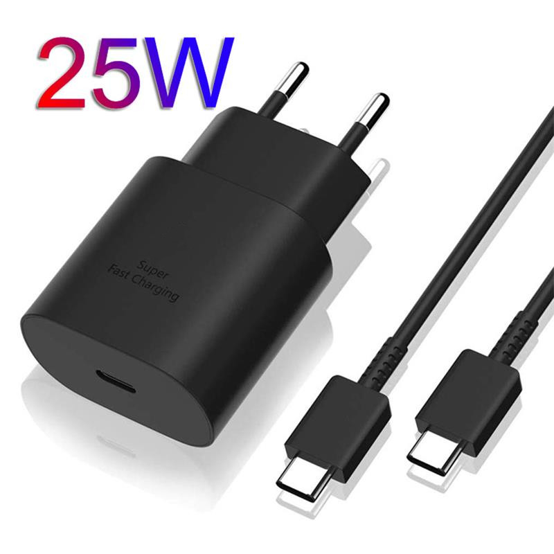 Type C 25W Charger for Samsung Note20 10 S21 20 Fast Charging USB Adapter Quick Charge Mobile with US EU Plugs
Type C 25W Charger for Samsung Note20 10 S21 20 Fast Charging USB Adapter Quick Charge Mobile with US EU Plugs
