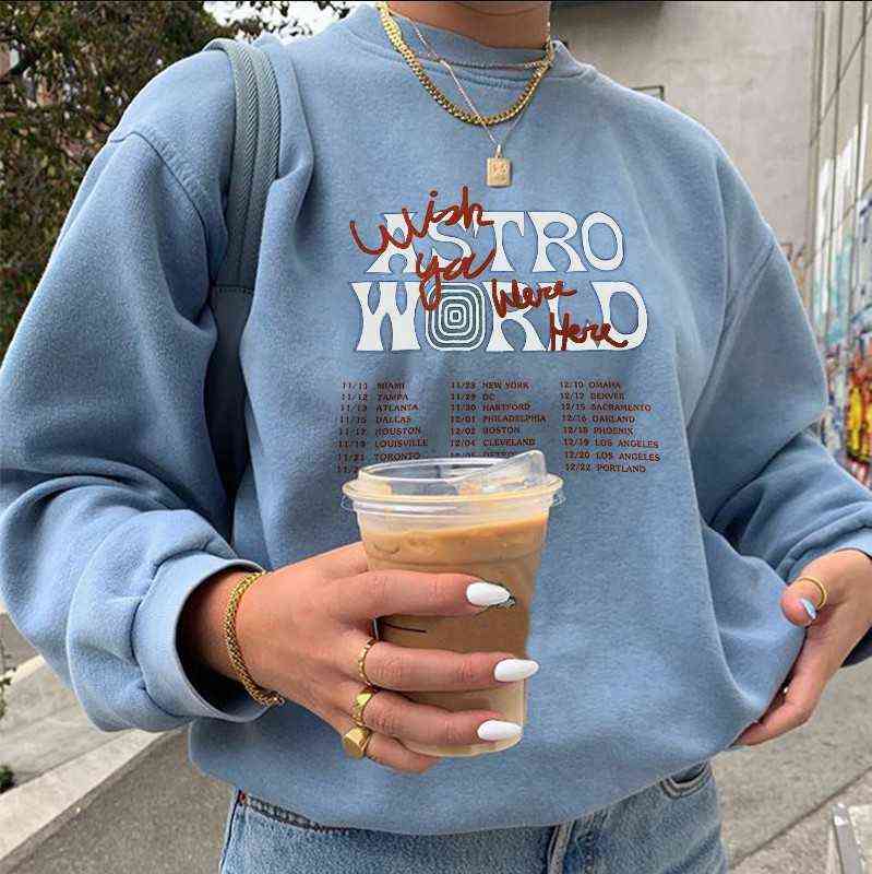 Women hoodie Harajuku Pullover round neck long Fashion oversized hoodie women sleeve letter hoodie for women printing urban 211109