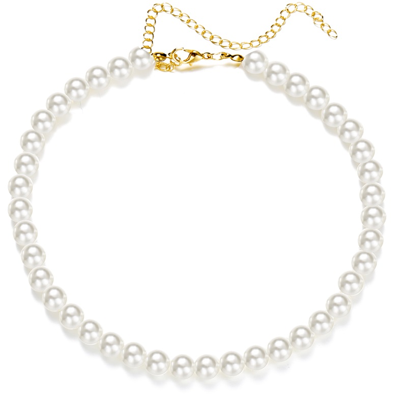 Fashion Elegant White Imitation Pearl Choker Necklace Big Round Pearls Wedding Necklaces for Women Charm Jewelry 3073 Q2
Fashion Elegant White Imitation Pearl Choker Necklace Big Round Pearls Wedding Necklaces for Women Charm Jewelry 3073 Q2