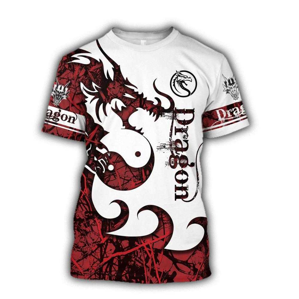 Summer Men t-shirt Lion/Hunting Deer and Tattoo Dragon 3D Printed T-Shirt Harajuku Casual short Sleeve Tee shirts Unisex QDL012 210629