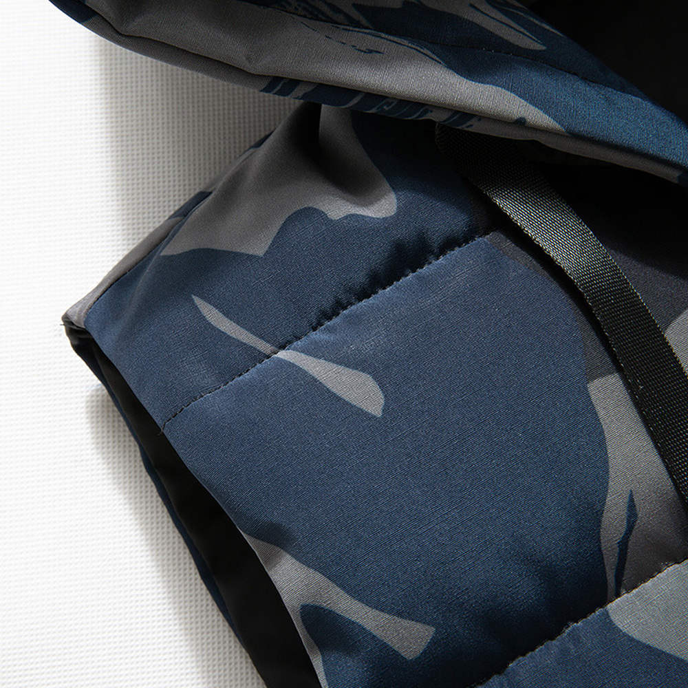 New Winter Reversible Hooded Sleeveless Jackets Stylish Camouflage Men's Vest Plus Size 4XL Double Side Windproof Warm Waistcoat 201120