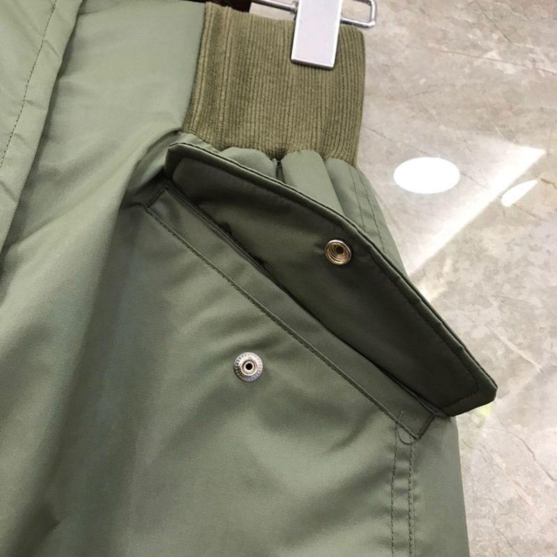 GALCAUR Straight Skirt For Women High Waist Patchwork Pockets Hit Color Loose High Street Skirts Female Autumn Clothing New 210309