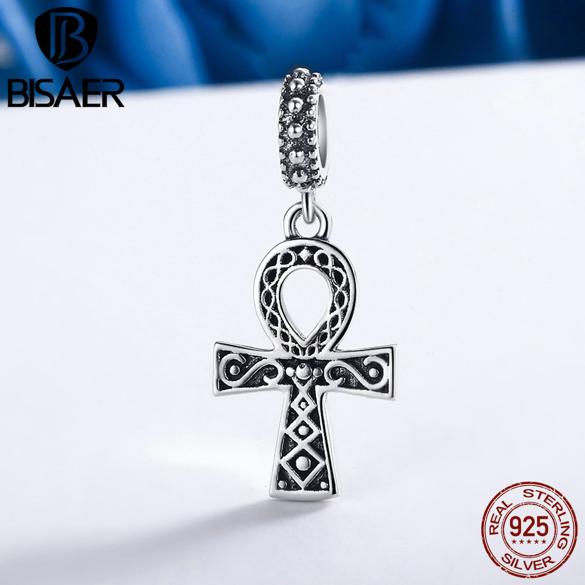 BISAER Authentic 925 Sterling Silver Faith ANKH CROSS Dangle Beads Fit Original PAN Charm Bracelet DIY Fine Q0531
BISAER Authentic 925 Sterling Silver Faith ANKH CROSS Dangle Beads Fit Original PAN Charm Bracelet DIY Fine Q0531