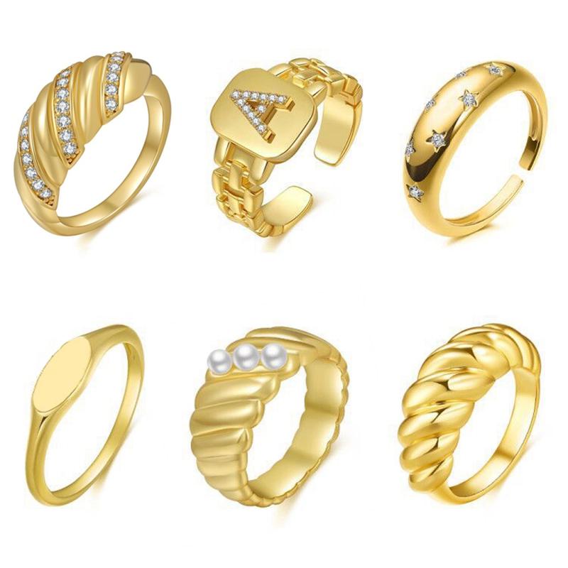 Cluster Rings Gold Color Hiphop Fashion For Women Statement Rock Ring With Pearl Rhinestone Ins Style Design Jewelry Gifts WC049, Golden;silver
Cluster Rings Gold Color Hiphop Fashion For Women Statement Rock Ring With Pearl Rhinestone Ins Style Design Jewelry Gifts WC049, Golden;silver