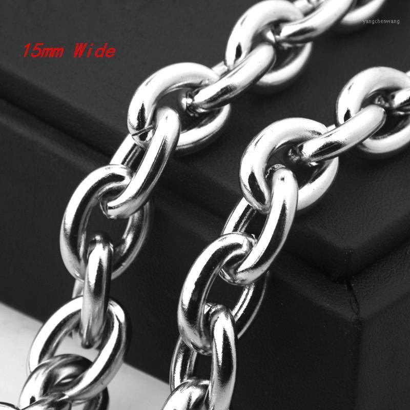 15mm Wide Top Rolo Oval O-Chain Necklace & Bracelet For Men 316L Stainless Steel Jewelry Halloween Gift 7-40inch Chains
15mm Wide Top Rolo Oval O-Chain Necklace & Bracelet For Men 316L Stainless Steel Jewelry Halloween Gift 7-40inch Chains