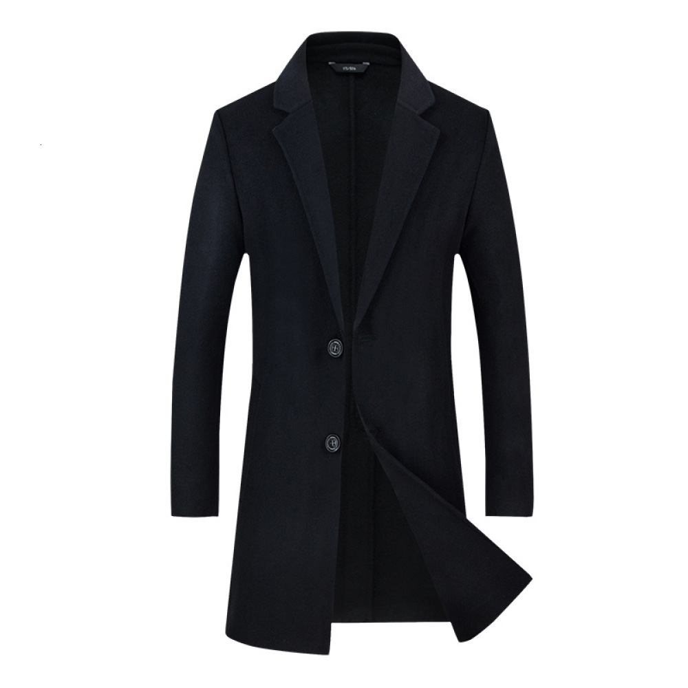 Male Autumn Winter 2021 Style Simple Color Business Mid Length Lapel Coat Wool Blends Mens Coats Tlzy, Navy blue
Male Autumn Winter 2021 Style Simple Color Business Mid Length Lapel Coat Wool Blends Mens Coats Tlzy, Navy blue