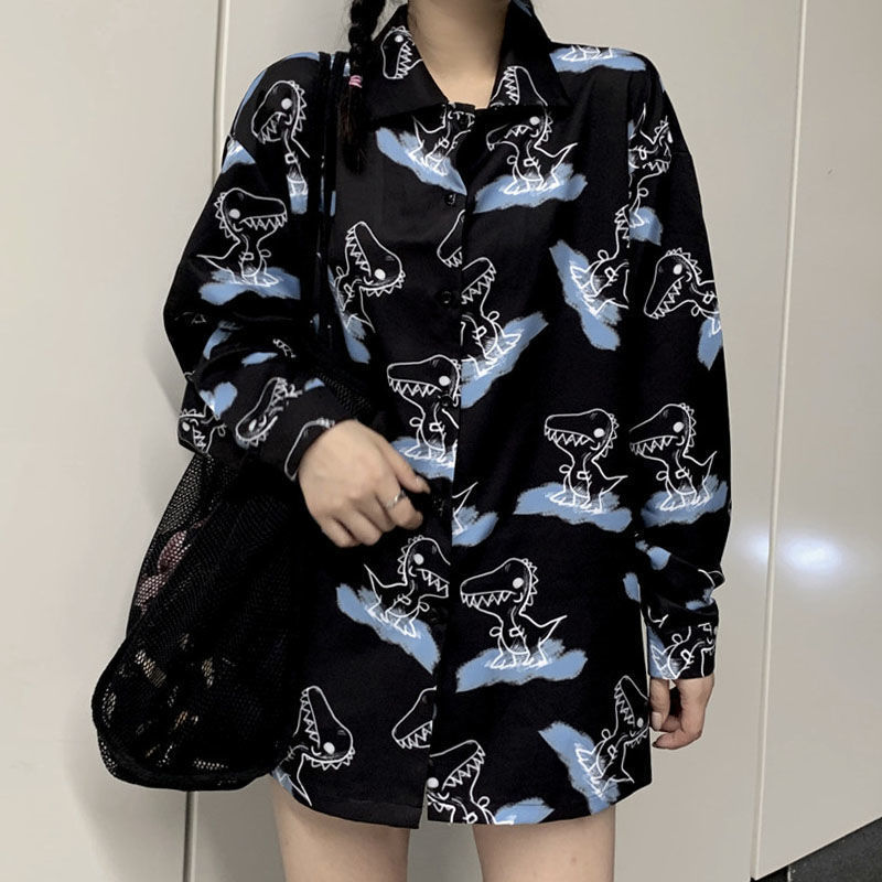 2021 New Deeptown Do Vintage Das Outono Moda Camisas Para As Mulheres Manga Longa Impresso Streetwear Solto Blusas De Es F2n6, Black
2021 New Deeptown Do Vintage Das Outono Moda Camisas Para As Mulheres Manga Longa Impresso Streetwear Solto Blusas De Es F2n6, Black