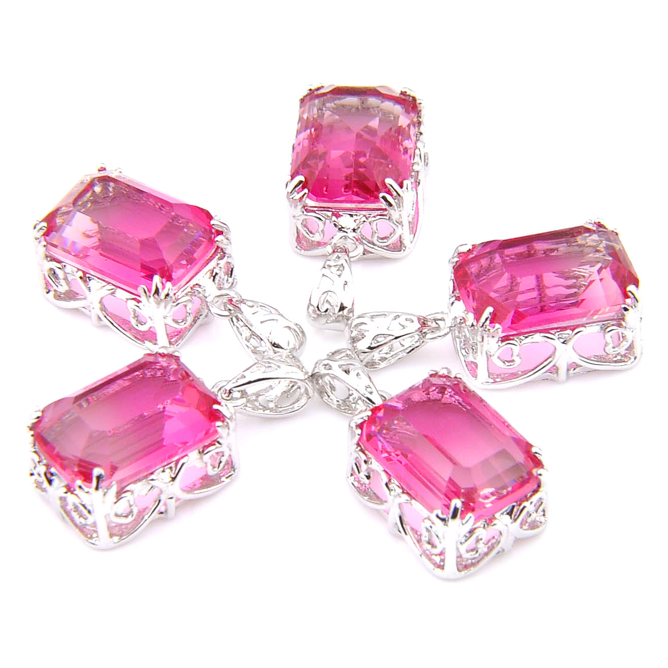Mix 5 Pieces Pendants Luckyshine Shine Rectangle Pink Watermelone Tourmaline Gemstone 925 Silver Pendant Necklaces
Mix 5 Pieces Pendants Luckyshine Shine Rectangle Pink Watermelone Tourmaline Gemstone 925 Silver Pendant Necklaces
