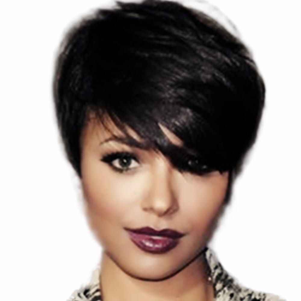 Unprocessed Short Human Pixie bob None Lace Front Hair Wigs For Black Women Glueless Full machine made Capless Wig With Baby Hair
Unprocessed Short Human Pixie bob None Lace Front Hair Wigs For Black Women Glueless Full machine made Capless Wig With Baby Hair