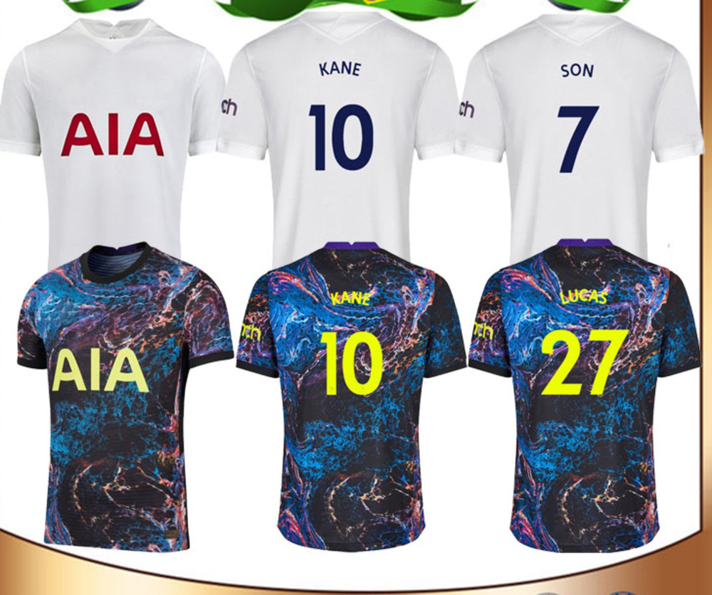 21/22 Spurs Home #9 BALE #7 SON Soccer Jerseys 2021 away KANE LLORENTE DELE Maillots De Foot shirt LUCAS Fourth Football uniform, Third away patch
21/22 Spurs Home #9 BALE #7 SON Soccer Jerseys 2021 away KANE LLORENTE DELE Maillots De Foot shirt LUCAS Fourth Football uniform, Third away patch
