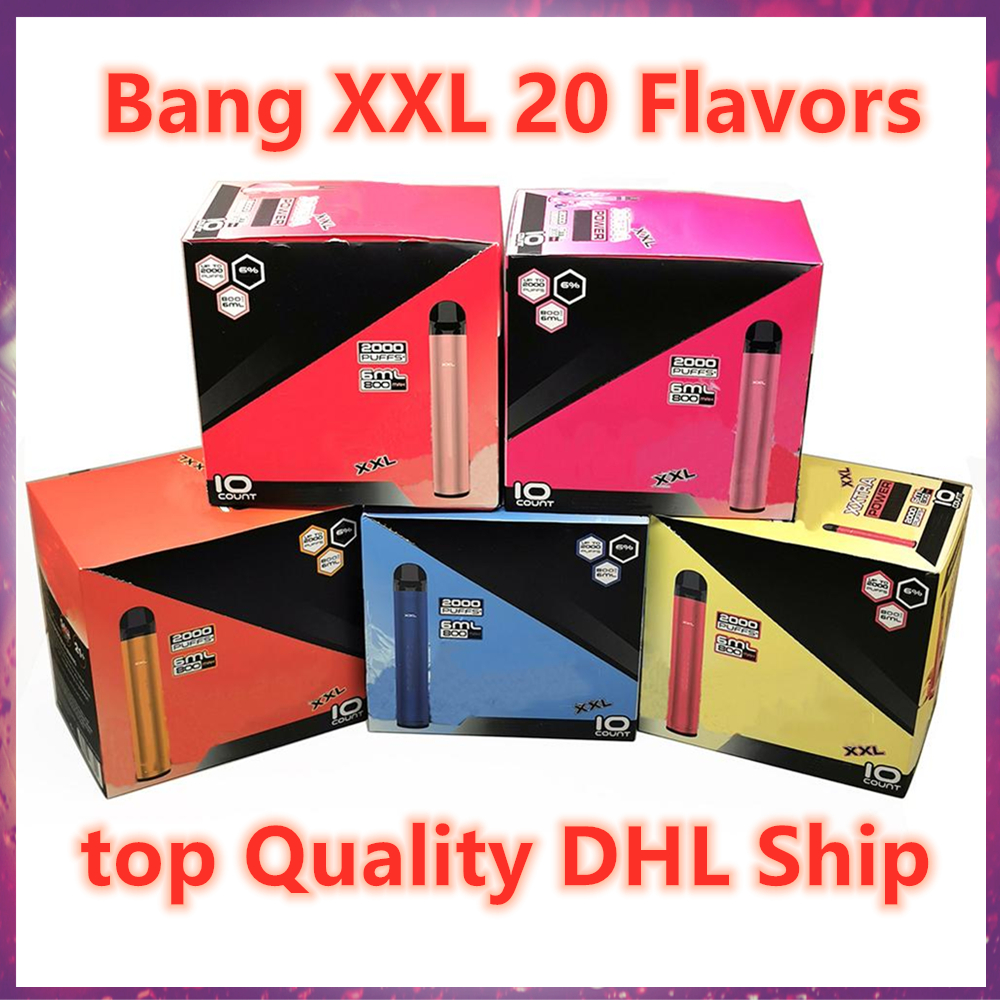 Bang XXL 20 Flavors Disposable Vape Cartridges Device 800mAh Battery Pre-filled 6ml Pod 2000 Puffs XXtra Kits Vape Pen VS Puff Bars Plus
Bang XXL 20 Flavors Disposable Vape Cartridges Device 800mAh Battery Pre-filled 6ml Pod 2000 Puffs XXtra Kits Vape Pen VS Puff Bars Plus