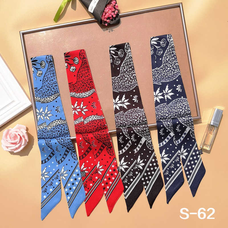 H family's new jungle leopard head wrapped handle small silk scarf hand bag tied handbag decorative ribbon girl G6DQ, Blue;gray
H family's new jungle leopard head wrapped handle small silk scarf hand bag tied handbag decorative ribbon girl G6DQ, Blue;gray