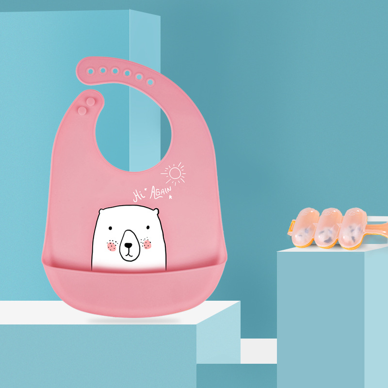 Baby Silicone Bibs 6 Colors Waterproof Lunch Bibs Adjustable Boys Girls Infants Silicone Soft Baby Saliva Cartoon Baby Bibs GGA4254
Baby Silicone Bibs 6 Colors Waterproof Lunch Bibs Adjustable Boys Girls Infants Silicone Soft Baby Saliva Cartoon Baby Bibs GGA4254