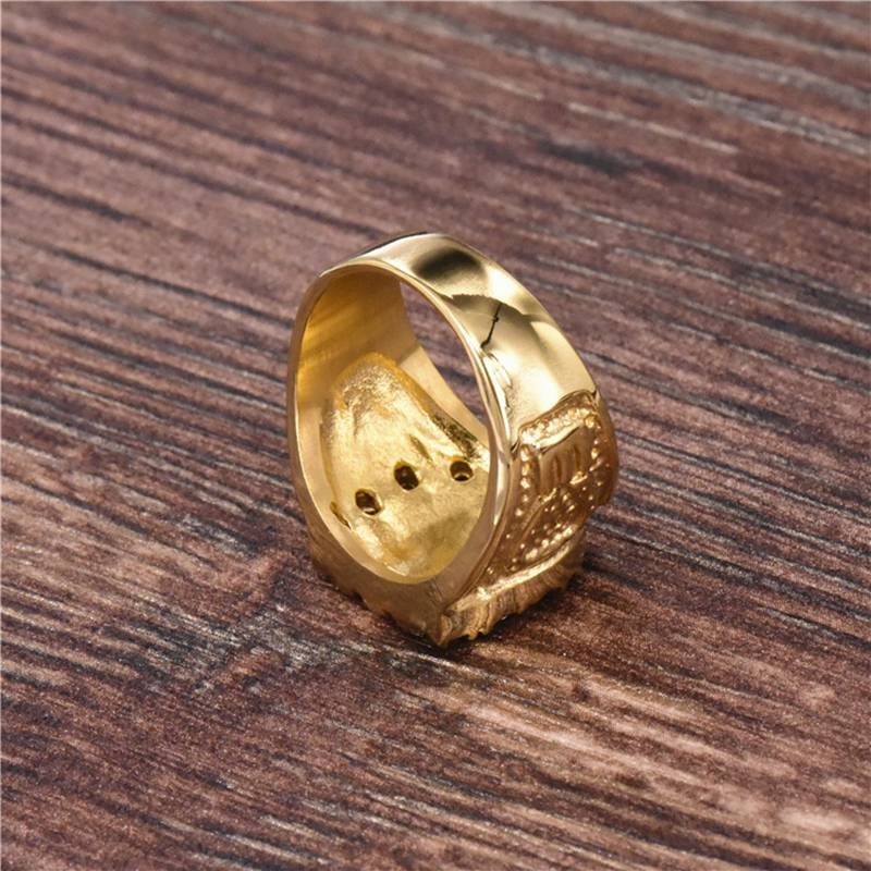 hip hop bling iced out Vintage Classic Christian Virgin Mary Prayer Ring Inlaid Tricolor Zircon Jewelry Gift for men women