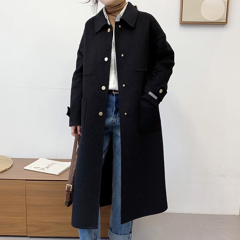 Women's Wool & Blends 2021 Women Coat Long Fashion Overcoat Female Jacket Outerwear Autumn And Winter Clothing #66858, Black
Women's Wool & Blends 2021 Women Coat Long Fashion Overcoat Female Jacket Outerwear Autumn And Winter Clothing #66858, Black