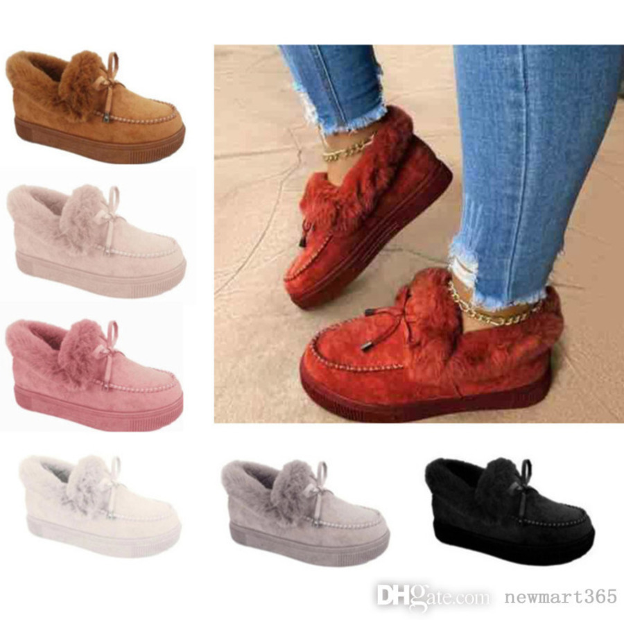 Casual Women Fur Short Boots Bow Winter Plush Boots Ladies Girls Booties Grey Black Red Blue Shoes, Light pink
Casual Women Fur Short Boots Bow Winter Plush Boots Ladies Girls Booties Grey Black Red Blue Shoes, Light pink