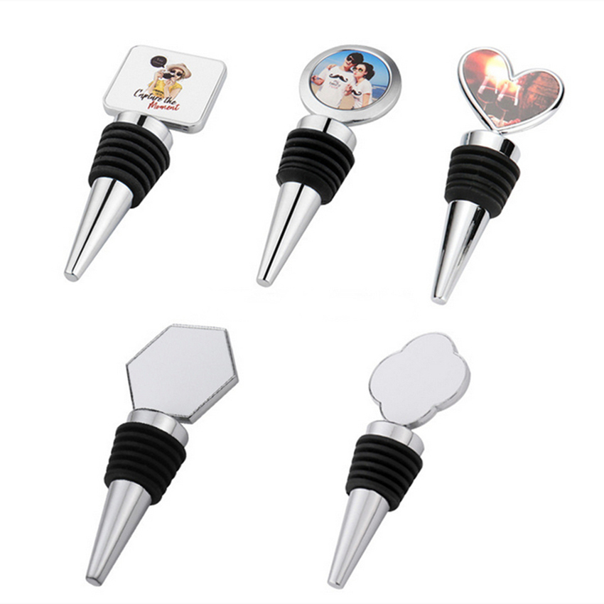 Sublimation Wine Bottle Stoppers Bar DIY White Blank Plug Mutiple Shapes Heart Round Square Flower Hexagon Creative Gift Zinc Alloy Cork A12
Sublimation Wine Bottle Stoppers Bar DIY White Blank Plug Mutiple Shapes Heart Round Square Flower Hexagon Creative Gift Zinc Alloy Cork A12