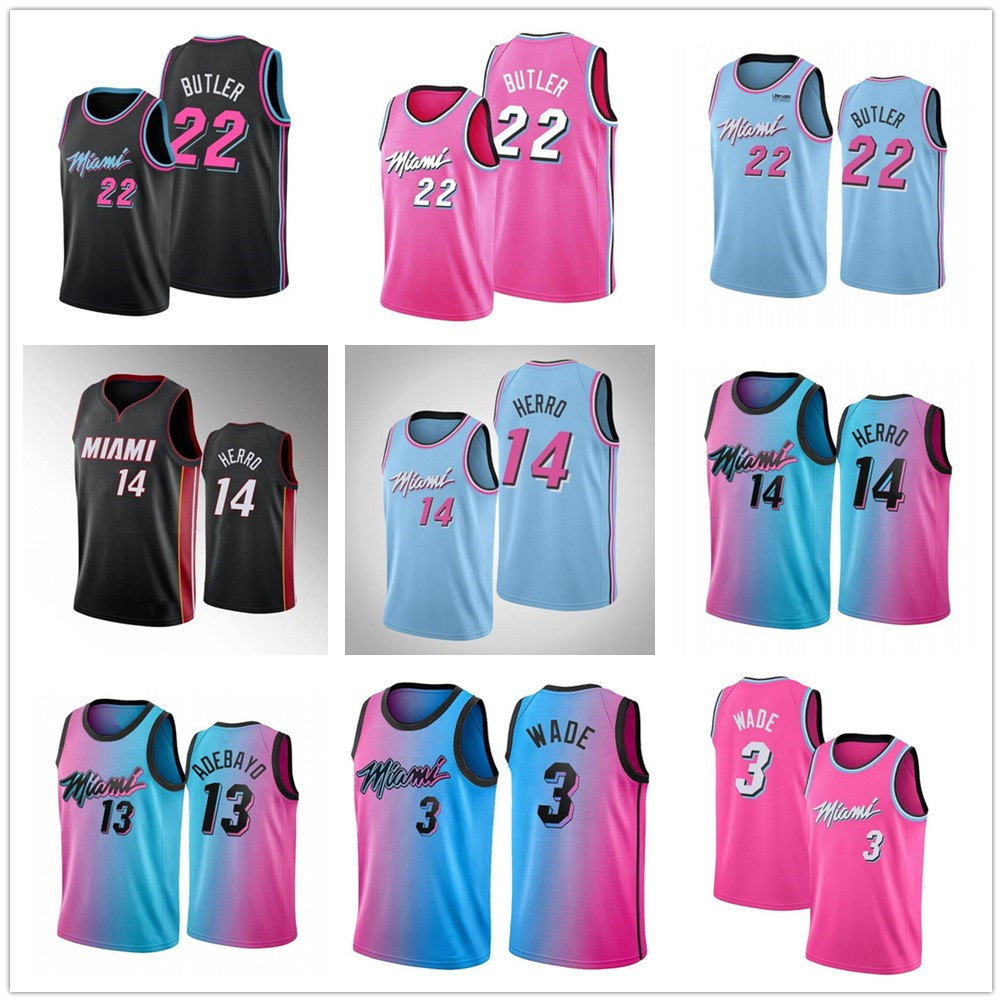 Men 3 Wade Jimmy 22 Butler Jerseys Tyler 14 Herro Bam 13 Adebayo 55 Robinson 2020-21 PInk Bule White Basketball Jersey, As pic
Men 3 Wade Jimmy 22 Butler Jerseys Tyler 14 Herro Bam 13 Adebayo 55 Robinson 2020-21 PInk Bule White Basketball Jersey, As pic